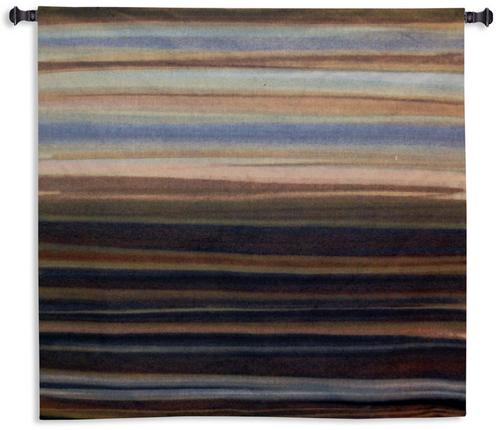 Striedescent Tapestry Wall Hanging, 53in x 53in - Contemporary Abstract