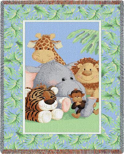 Stuffed Safari Mini Tapestry Throw, 35in x 54in