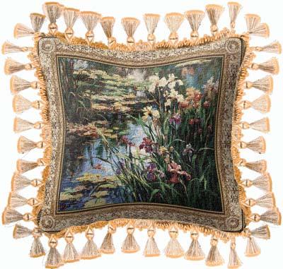 Summer Lily Landscape Tapestry Cushion, 27in x 27in Summer Lily Landscape Tapestry Cushion, 27in x 27in
