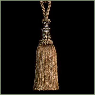 Tassels Elegance (1 pair) - Earth, 11inx3in Tassels Elegance (1 pair) - Earth, 11inx3in
