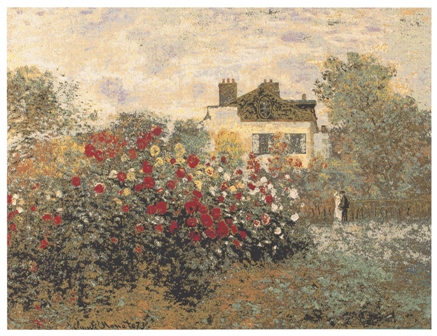 The House Of Claude Monet Tapestry Wall Hanging, 28in x 35in The House Of Claude Monet Tapestry Wall Hanging, 28in x 35in