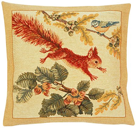 Tic Tapestry Cushion Cover - Animal Home Decor Collection, 18in x 18in cushion cover