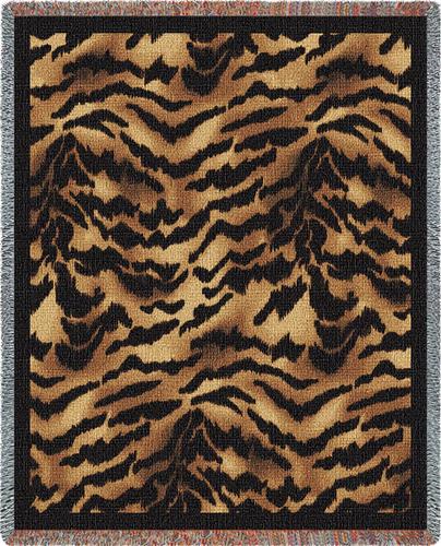 Tiger Skin Tapestry Throw, 53in x 70in