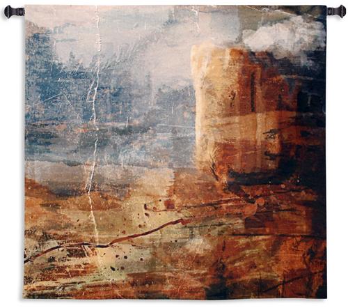 Transition Tapestry Wall Hanging, 53in x 53in - Contemporary Abstraction