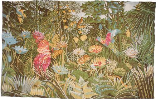 Tropical Enchantment Landscape Tapestry Wall Hanging, 29in X 47in Tropical Enchantment Landscape Tapestry Wall Hanging, 29in X 47in