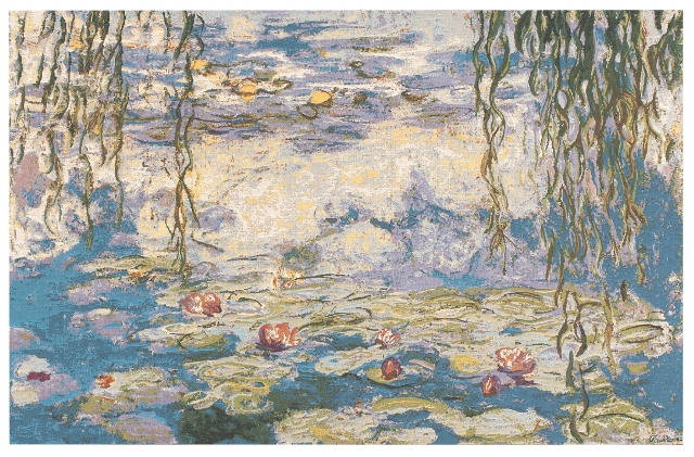 Water Lilies (Monet- Les Nympheas) Tapestry, 55in x 70in