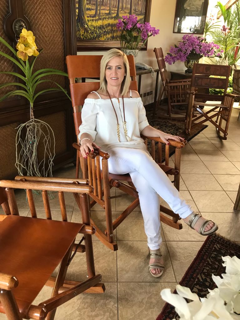 Alex enjoying her Rocking Chair