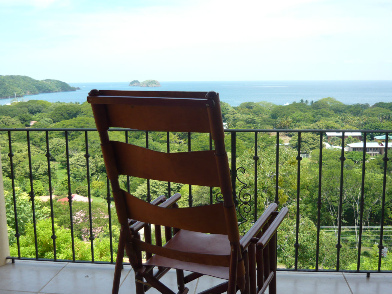 Costa Rican style wood furniture.