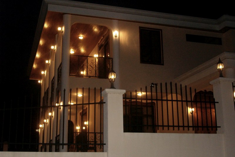Front corner of Villa.