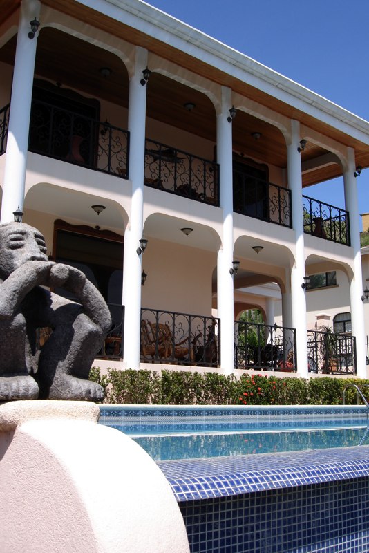 Front of Villa with pool.