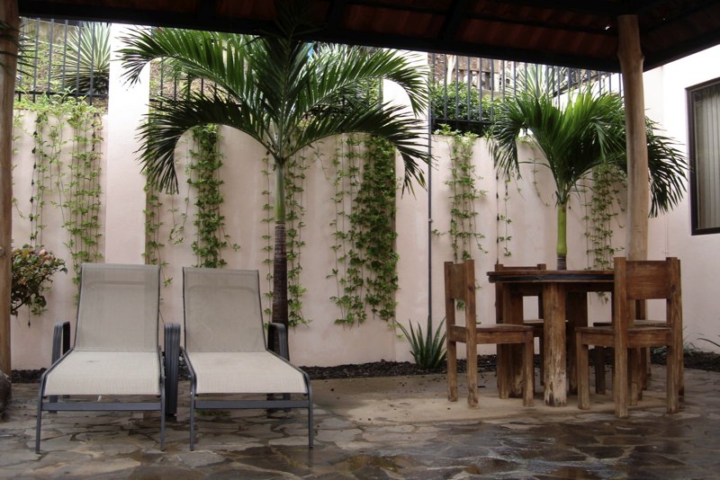 The rear lanai is a wonderful spot.