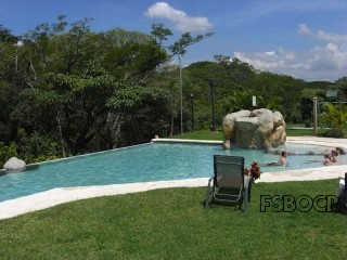 Pool & Playground view from balcony on second floor