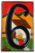 Set of 6 Number Tiles