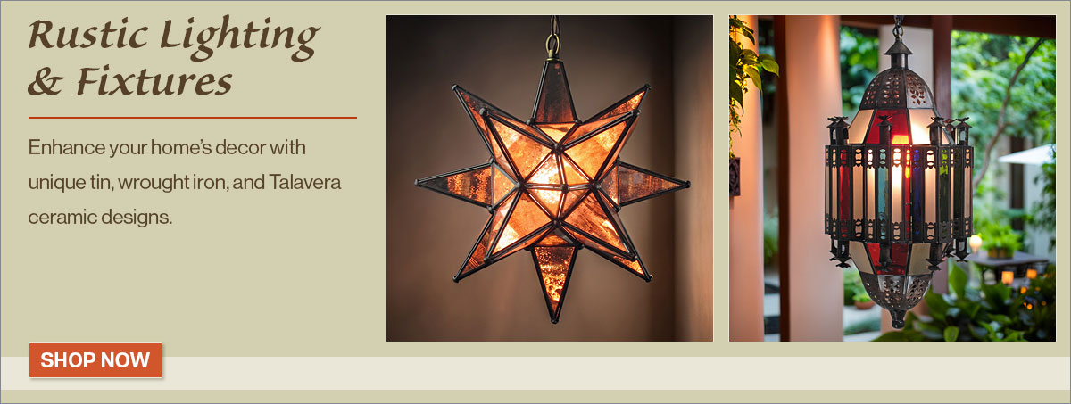 Handcrafted Rustic Lighting, Starlights, Lamps and Sconces