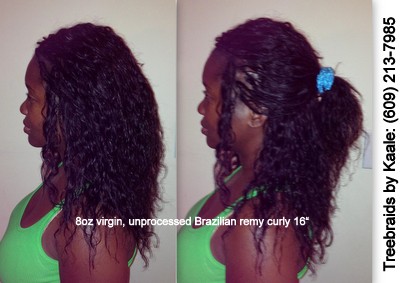 Tree Braids by Kaale- individual treebraids with unprocessed Brazilian curly remy hair salesL092013.