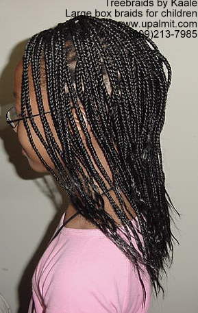 Box braids- children's box braids styles, Left 80.