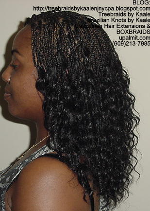 Box Braids with human hair Left223.