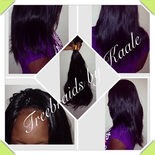 Tree Braids by Kaale- traditional cornrow treebraids done very small shows crown area and remy hair used42815.