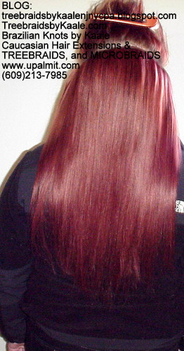 Track hair extensions- long straight hairBack55.