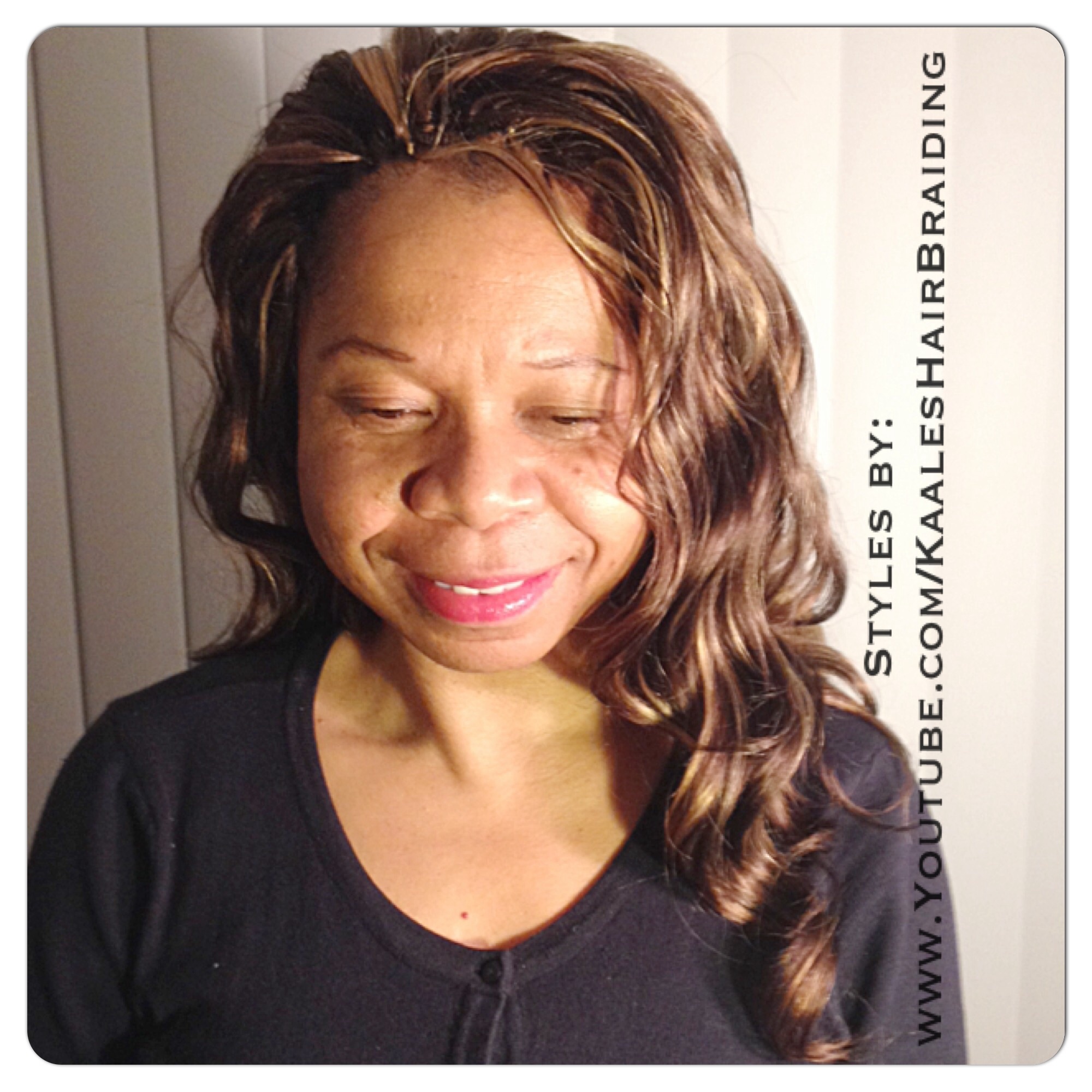 Tree Braids by Kaale- invisible hairline cornrow treebraids Small/SmallMedium size, body wave hair.