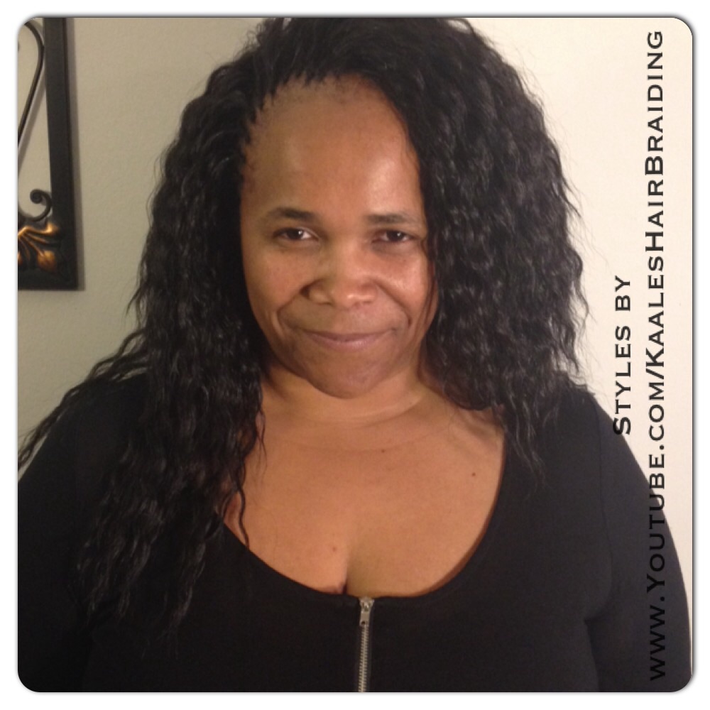 Tree Braids by Kaale- invisible hairline cornrow treebraids Small/SmallMedium size using spanish bulk hair.