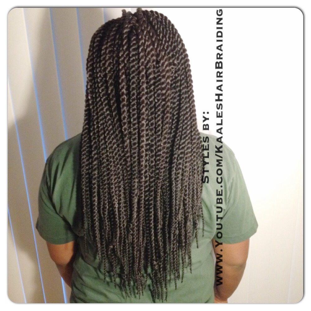 Crochet Braids -Senegalese twists $65 in Central New Jersey by Kaale- back view.