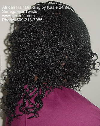 Long, curly kinky twists (609) 213-7985.