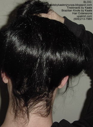 Weft or Track hair extensions, Updo Bk.