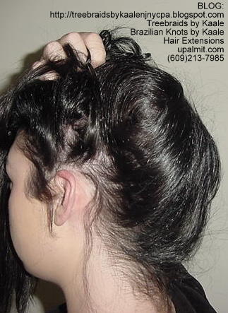 Weft or Track hair extensions, Updo Bk4.