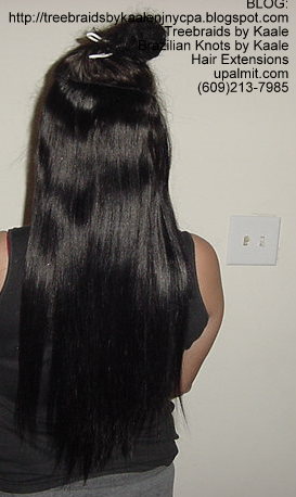 Track or Weft hair extensions- Back.