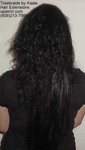 Straight Brown hair extensions for Caucasian- Back12.