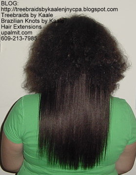Track or Weft hair extensions- Back.