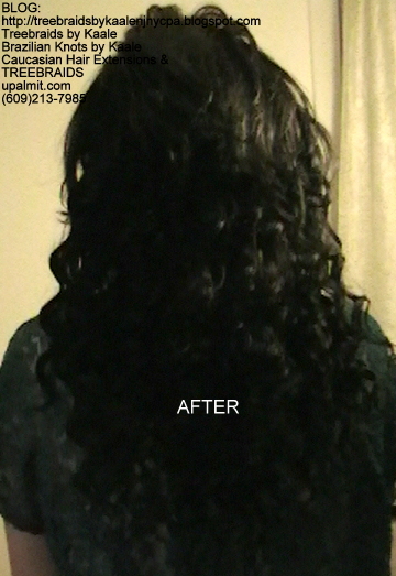 Tree Braids- Cornrows with Wet n Wavy human hair, Back2336.