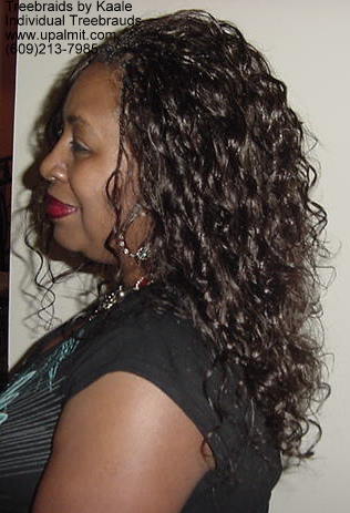 Wavy  individual treebraids, Left109.