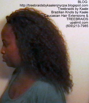 Tree Braids- Brazilian Curly human hair Left2230.