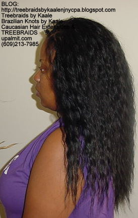 Tree Braids- Individuals, with Wet n Wavy human hair Left2236.