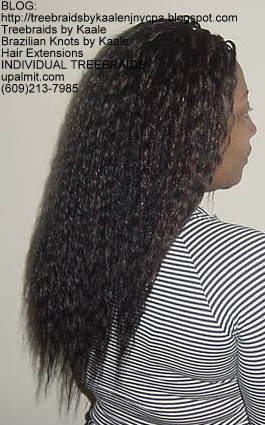 Wet and wavy Individual Treebraids, Right55.