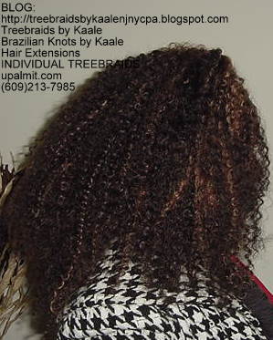 Kinky curly Treebraids, Nic Right130.