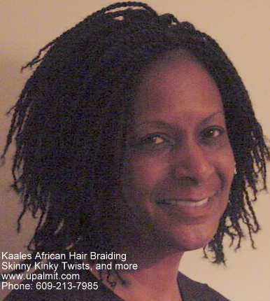 Skinny, short kinky twists Kaales African hair braiding (609) 213-7985.