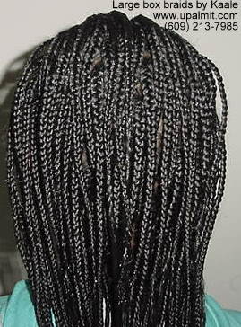 Large Box Braids for children in NJ.