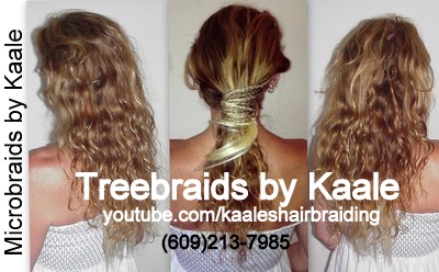 Microbraids and Treebraids by Kaale, Microbraided Wall Street Me BraidsOrgasm(SM) 105.