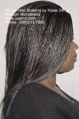 Microbraids- medium sized micro braids.