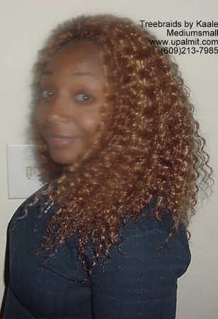 Wavy Tree Braids- Mediumsmall, 104d Left view.