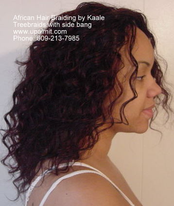 Treebraids with side bang by Kaale- NJ, PA, NY, DE, side view.