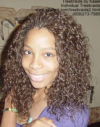 Wet n Wavy individual treebraids, Left 105 2.