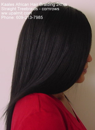 Treebraids with straight hair by Kaale (609) 606-2893.