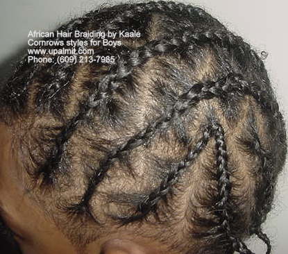 Boys cornrow styles- Angles, side view by Kaale.