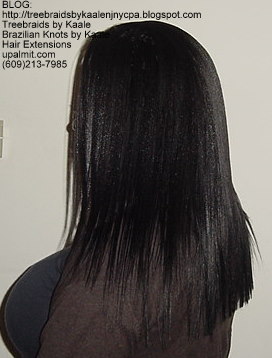 Straight Tree Braids, Back.