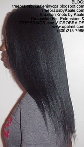 Tree Braids by Kaale- Cornrows with Straight Yaky hair Left2723.