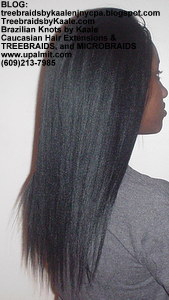 Tree Braids by Kaale- Cornrows with Straight Yaky hair Right2724.